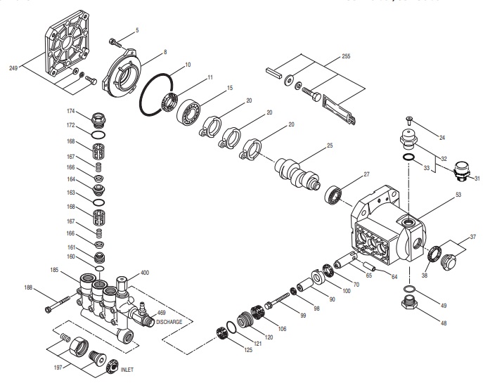 CAT 3DX29GSI, 3DX30GSI PUMP REPLACEMENT PARTS